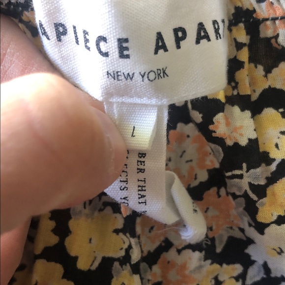 Apiece Apart Trinidad Maxi Dress Size L Floral Tiny Flowers Mixed A Line - Picture 6 of 6